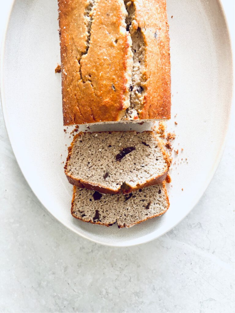 sorghum banana bread chocolate