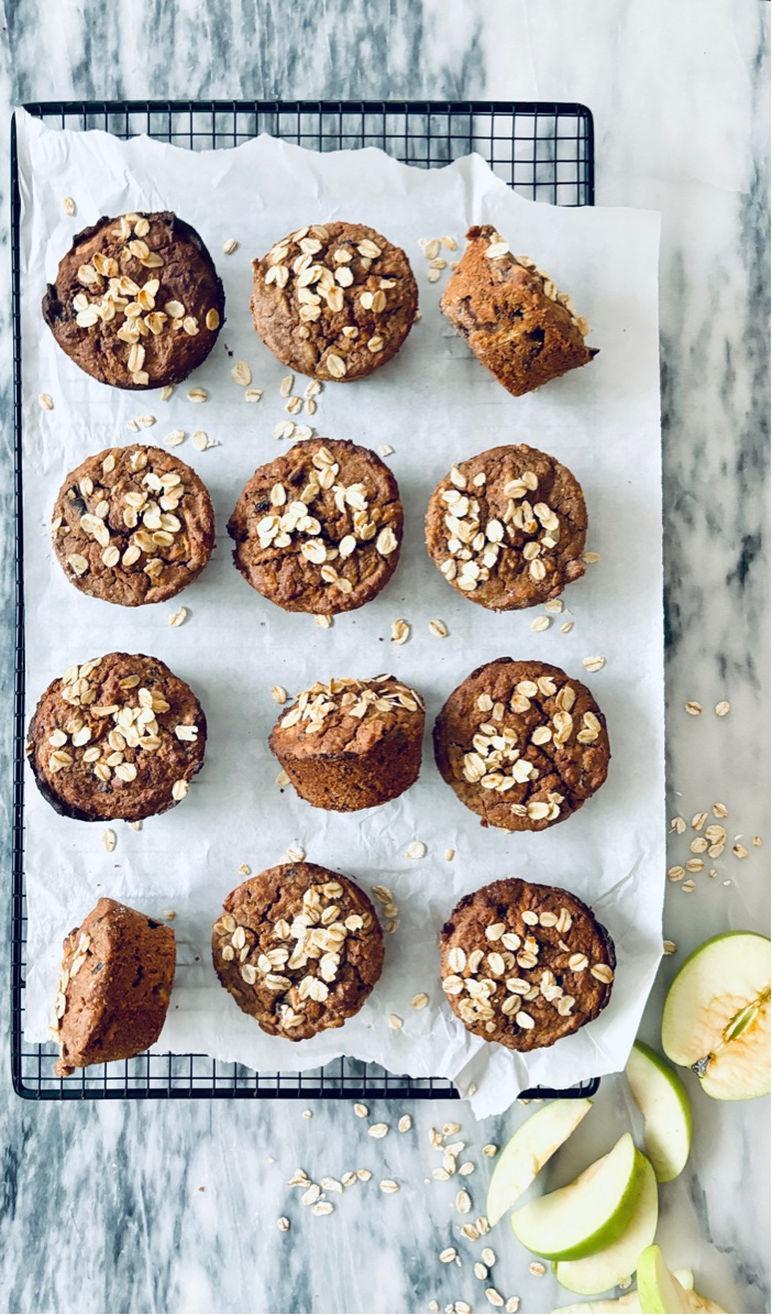 healthy rye flour breakfast muffins