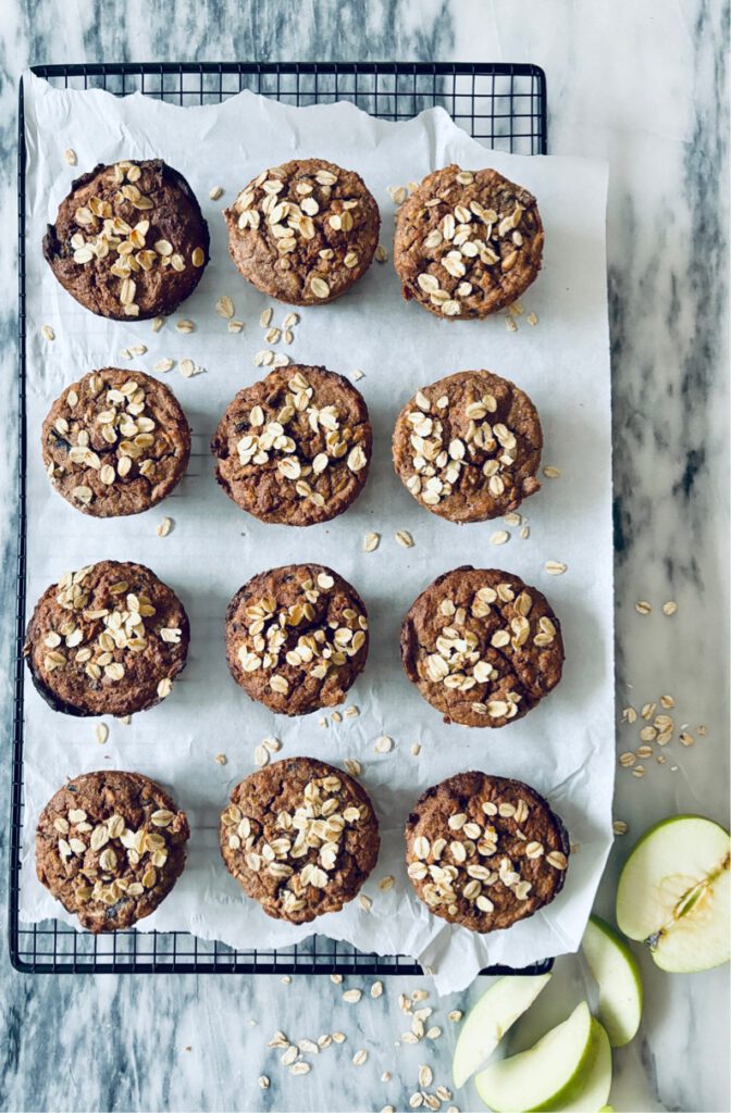 healthy rye flour breakfast muffins