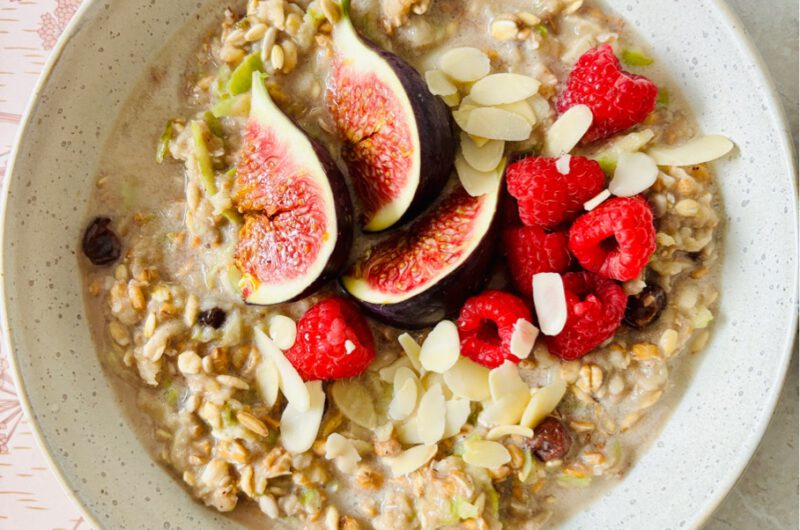 orange banana bircher muesli