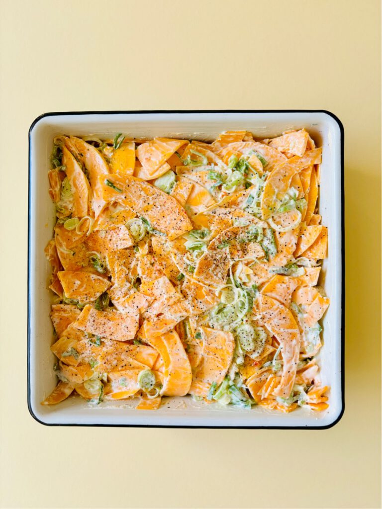 pumpkin and sage gratin low carb